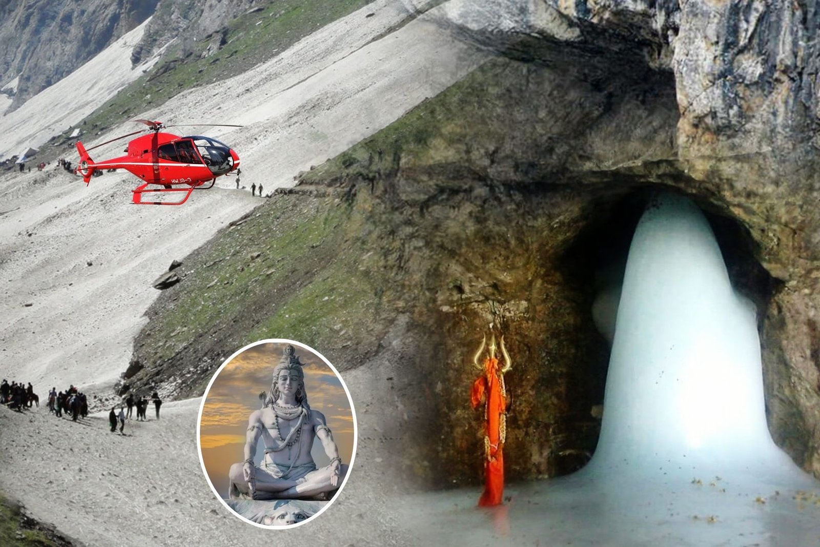 Shri Amarnath Yatra By Helicopter from Baltal Sonmarg
